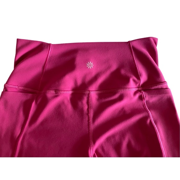 Athleta Transcend Stash Tight Leggings in Iceland Pink Size Petite Medium - Picture 6 of 7